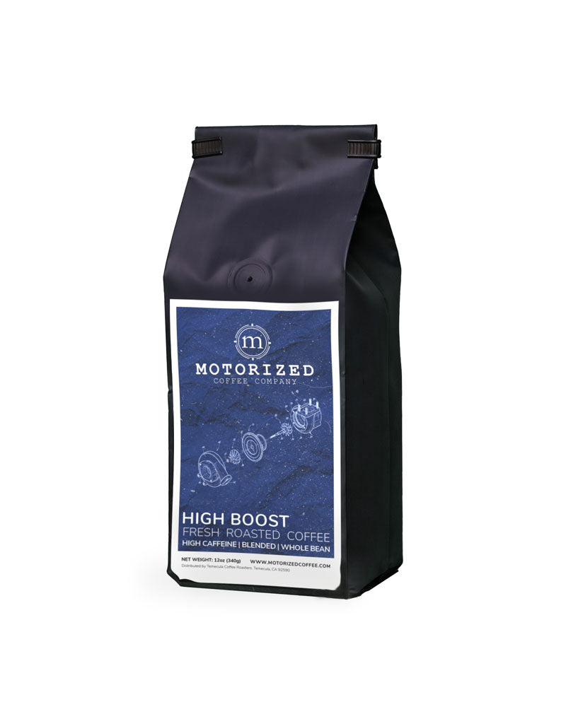 Specialty roast to order coffee blended for lots of caffeine and supers strong from Motorize Coffee Company